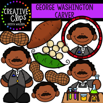 Preview of George Washington Carver Clipart {Creative Clips Clipart}