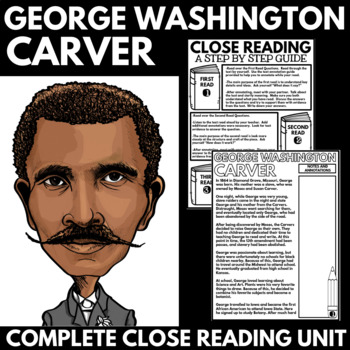 Preview of George Washington Carver Close Reading Activities - Black History Month