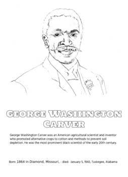 Preview of George Washington Carver Coloring