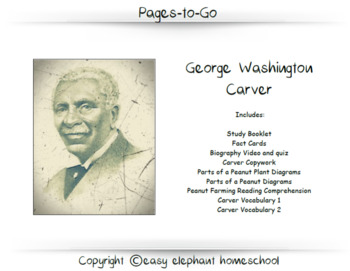 Preview of George Washington Carver Pages-to-Go