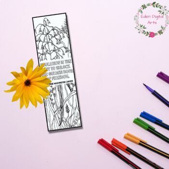 George Washington Carver Quotes Coloring Bookmarks Cards Black History ...