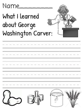 Preview of George Washington Carver Writing