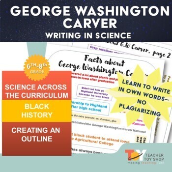 Preview of George Washington Carver Writing Across the Curriculum | Distance Learning