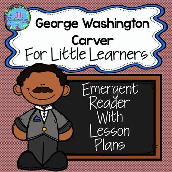 Preview of George Washington Carver Reader Black History Month Kindergarten 1st ESL