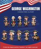 George Washington Characters Clipart | Presidents' Day Characters