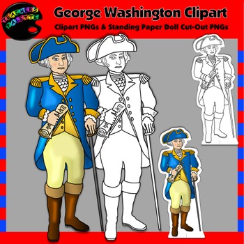 Preview of George Washington Clipart and Paper Dolls