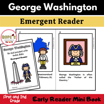 Preview of George Washington Emergent Reader | President’s Day Activities |Early Reader
