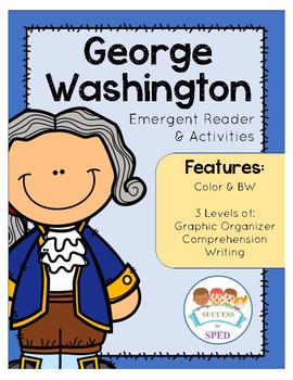 Preview of George Washington Emergent Reader & Activities