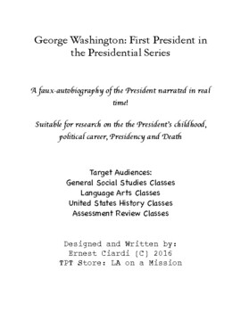 Preview of George Washington: First President in the Presidential Series
