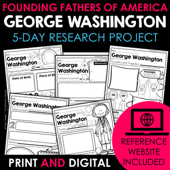Preview of George Washington | Founding Father | Research Project for Google Classroom™