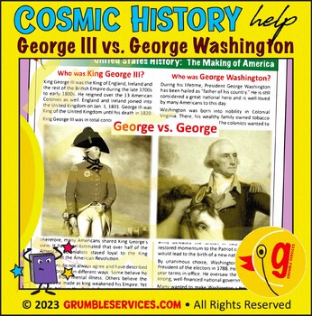 Preview of President's Day: Founding Father & First President George Washington US History