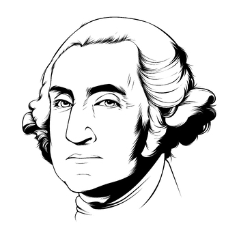 Preview of George Washington - HD Digital Drawing
