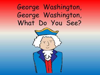 Preview of George Washington Kindergarten Shared Reading- President's Day