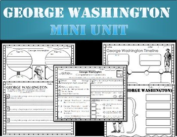 Preview of George Washington | Presidents Day | 1st Grade