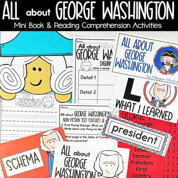 Preview of George Washington Mini Reader Nonfiction Reading Comprehension