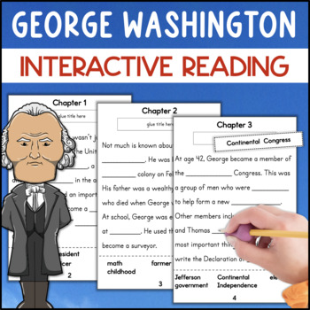 Preview of George Washington Reading Passage Timeline Comprehension Activity