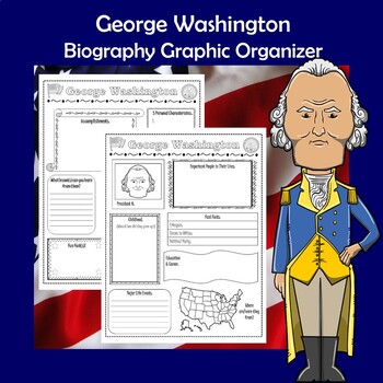 Preview of George Washington President Biography Research Graphic Organizer
