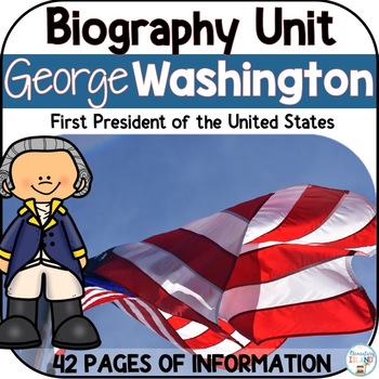 Preview of George Washington President's Day Activities Biography Report Research Templates