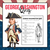 George Washington Quiz | Presidents Day Activities