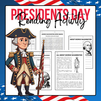 Preview of George Washington - Reading Activity Pack | Presidents Day Activities