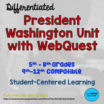 Preview of George Washington Reading, Writing and History Unit with WebQuest, Gr 5-9