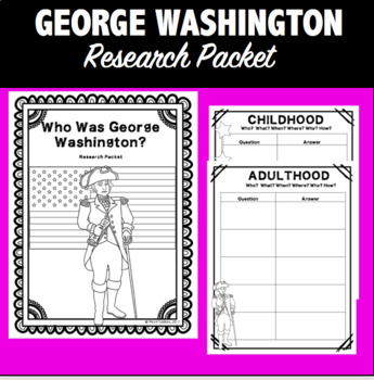 Preview of George Washington Research/Inquiry Packet