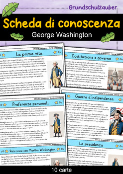 Preview of George Washington - Scheda di conoscenza - Personaggi famosi (Italiano)
