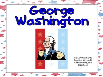 Preview of George Washington- Shared Reading Kindergarten and First Grade- Presidents Day