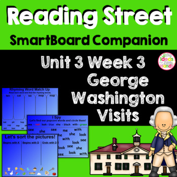 Preview of George Washington Visits SmartBoard Companion Kindergarten