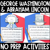 George Washington and Abraham Lincoln Craft Presidents Day
