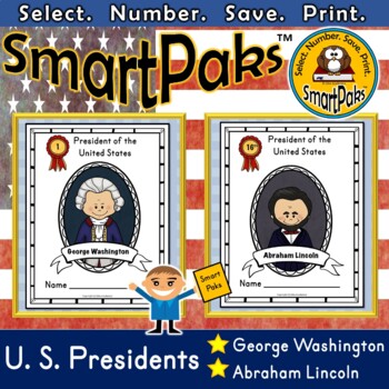 Preview of George Washington and Abraham Lincoln SmartPaks™ Activities: Bio, Vocab, Writing