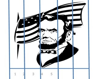 Preview of George Washington and Abraham Lincoln cut and paste puzzle