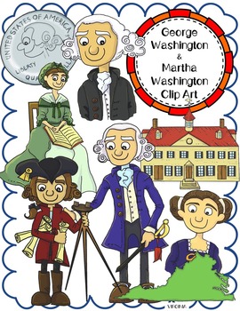 Preview of George Washington and Martha Washington Clip Art