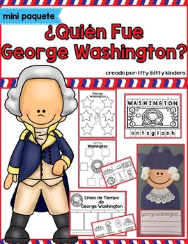 Preview of George Washington, Presidents Day in SPANISH