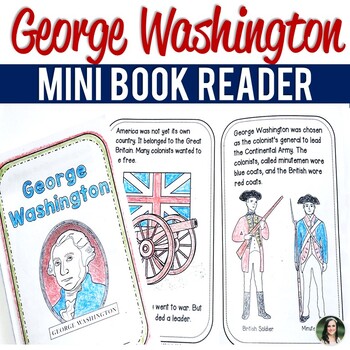 Preview of George Washington Mini Book: Life, Accomplishments, American Revolutionary War
