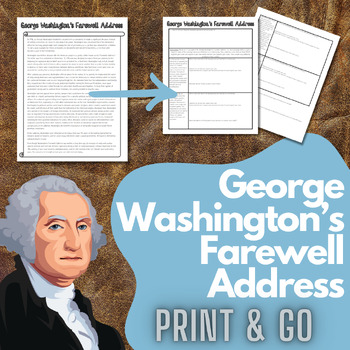 Preview of George Washington's Farewell Address Lesson (Great for Subs!)
