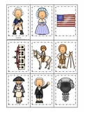 George Washington themed Memory Matching Cards.  Preschool