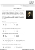 George Washington worksheet