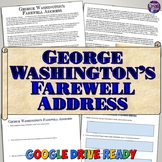George Washington's Farewell Address Analysis Worksheet