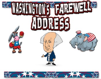 Preview of George Washington Farewell Address Comic Lesson Plan