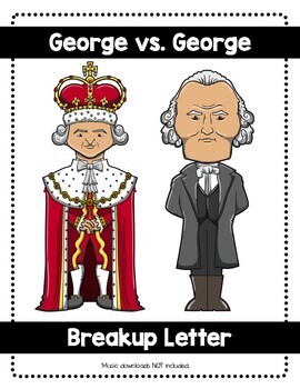 Preview of George vs. George BREAK UP LETTER RESEARCH PROJECT (Hamilton Themed)