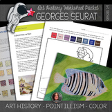 Georges Seurat Art History Workbook and Activities - Point