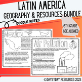 Georgia 6th Grade SS:Latin America Geographic Domain Doodl
