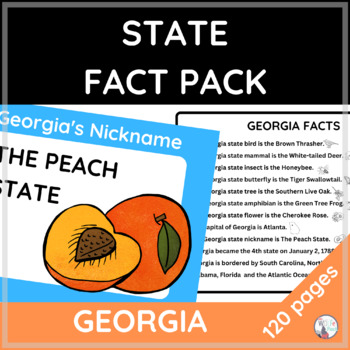 Preview of Georgia Activities - State Fact & Symbol Pack - Memorize, Learn, Practice