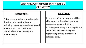 Preview of Georgia Adult Education- TABE D Math- standards and learning objectives