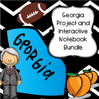 Preview of Georgia Bundle--Georgia ABC Book, Map Project, and Natural Resources