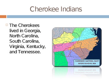 Preview of Georgia Cherokee Indians PowerPoint