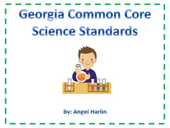 Preview of Georgia Common Core Science I Can Statements