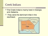 Georgia Creek Indians PowerPoint