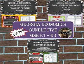 Preview of Georgia Studies: Economics (SS8E1 - SS8E3) Bundle 5